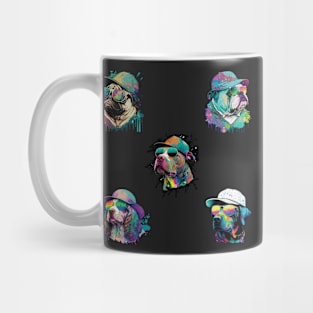 Vaporwave Doggos: Hat and Sunglasses Edition 1 Mug